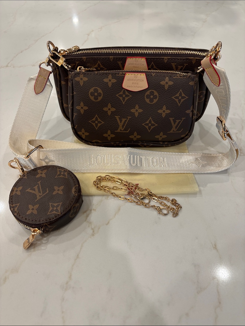 Brown Monogram Multi Pochette Accessoires Shoulder Bag